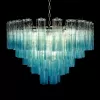 Стеклянная подвесная люстра Murano 10580/800 Clear blue прозрачная Loft It