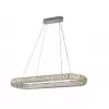 Хрустальный подвесной светильник 8580 8580/90 C oval chrome прозрачный Newport