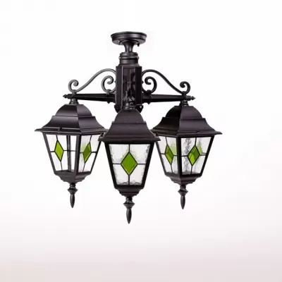 Потолочный светильник уличный QUADRO M lead GLASS 79970MAlgG/3 Bl Oasis Light