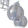 Стеклянная потолочная люстра AMALFI 326508/3 WH+CR форма шар