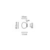 Стеклянное бра Lumi F07G0101 белое форма шар Fabbian
