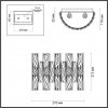 Хрустальный настенный светильник Diora 4121/2W прозрачный Odeon Light