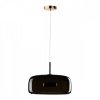 Стеклянный подвесной светильник Dauphin 10040B цилиндр коричневый Loft It