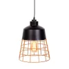 Подвесной светильник Bagsy LDP 7933 BK конус желтый Lumina Deco