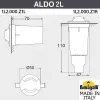 Встраиваемый светильник уличный Aldo 1L2.000.000.AXZ1L черный Fumagalli
