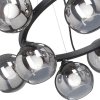 Стеклянная подвесная люстра  V4485-1/10S форма шар прозрачная Vitaluce