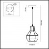 Подвесной светильник Harald 3637/1 черный Lumion