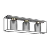 Стеклянная потолочная люстра Morrison VL5472L03 цилиндр черная Vele Luce