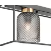 Стеклянная потолочная люстра Morrison VL5472L03 цилиндр черная Vele Luce