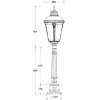 Стеклянный наземный фонарь MUNICH 2L 79757L E10 Gb прозрачный Oasis Light