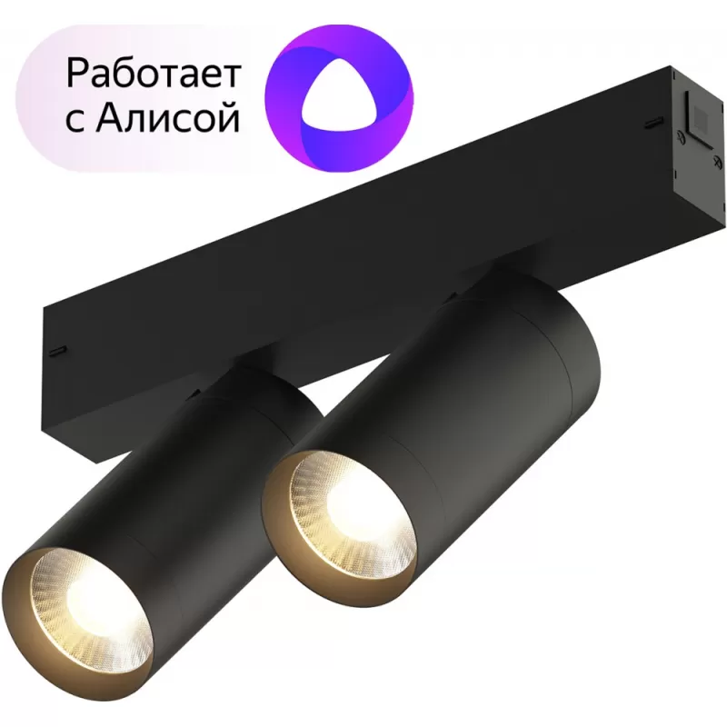 Трековый светильник Smart Spot DK8012-BK цилиндр черный Denkirs Трековый светильник Smart Spot DK8012-BK цилиндр черный Denkirs