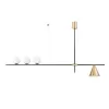 Стеклянный подвесной светильник Corda VL5534P04 форма шар белый Vele Luce