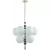 Стеклянная потолочная люстра Palle 5405/9 форма шар белая Odeon Light Стеклянная потолочная люстра Palle 5405/9 форма шар белая Odeon Light
