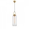 Стеклянный подвесной светильник Cloe VL5414P21 цилиндр серый Vele Luce