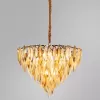 Стеклянная подвесная люстра Cabrera 3509/01 LM-15 белая Divinare