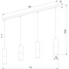 Подвесной светильник Elit 4367 Elit Black цилиндр черный TK Lighting