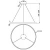 Подвесной светильник Rim MOD058PL-L54BK белый Maytoni