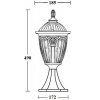 Наземный фонарь FES 86304 Bl прозрачный Oasis Light