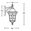 Стеклянный настенный фонарь уличный VENECIA 2S 91802S/04 Bl белый Oasis Light