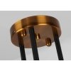 Стеклянная потолочная люстра Bistro Globe 9389P/6 black/gold белая форма шар DeLight Collection