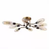Стеклянная потолочная люстра Desima SL1174.302.08 цвет янтарь ST Luce