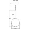 Стеклянный подвесной светильник Basic form MOD321PL-01W1 форма шар белый Maytoni
