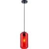 Стеклянный подвесной светильник Rise 10177/1S Black/Red цилиндр прозрачный Escada