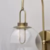 Стеклянное бра Крайс 657021501 форма шар прозрачное DeMarkt