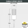 Грунтовый светильник Carlo Deco DR3.572.000.LXU1L цилиндр белый Fumagalli