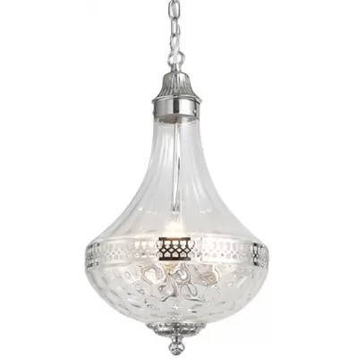 Подвесная люстра French Empire Glass KG0544P-4 nickel DeLight Collection