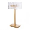 Стеклянный интерьерная настольная лампа Айс 542030802 прозрачный MW-Light