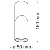 Точечный светильник Dafne C027CL-L10W цилиндр белый Maytoni