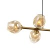 Стеклянный подвесной светильник Traube 2362-6P цвет янтарь Favourite