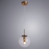 Стеклянный подвесной светильник Volare A1920SP-1AB форма шар прозрачный Artelamp