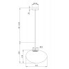 Стеклянный подвесной светильник Roca MOD004PL-L5W3K форма шар белый Maytoni