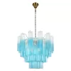 Стеклянная подвесная люстра Murano 10580/600 Clear blue прозрачная Loft It Стеклянная подвесная люстра Murano 10580/600 Clear blue прозрачная Loft It
