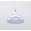 Подвесной светильник Folina LDP 7558 CHR конус серый Lumina Deco