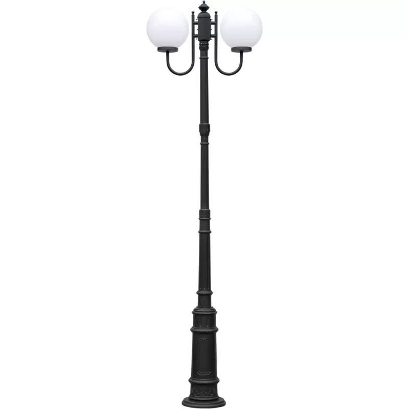 Наземный фонарь GLOBO L 88210LA/10/E7 Bl белый форма шар Oasis Light Наземный фонарь GLOBO L 88210LA/10/E7 Bl белый форма шар Oasis Light