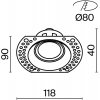 Точечный светильник Dot DL042-01-RD-B черный Maytoni