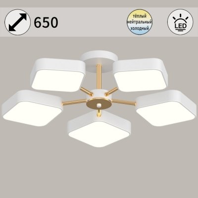 Потолочная люстра  03360-0.3-05 WH+FGD