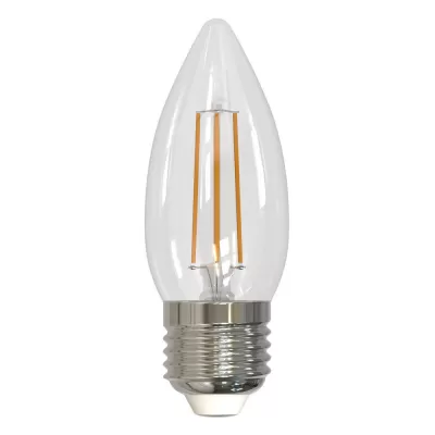 Лампочка светодиодная филаментная Optima Филамент LED-C35-5,5W/3000K/E27/CL/SLF Volpe Лампочка светодиодная филаментная Optima Филамент LED-C35-5,5W/3000K/E27/CL/SLF Volpe
