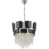 Подвесная люстра Kruvia LDP 7045-400 BK+CHR прозрачная Lumina Deco