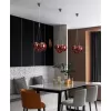 Стеклянный подвесной светильник 19152 19152P/3 rose gold цвет золото форма шар DeLight Collection