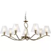 Стеклянная подвесная люстра High Light LH57093 белая цилиндр Ambrella