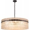 Хрустальная подвесная люстра Nevada 10297/800 Pearl black прозрачная цилиндр Loft It