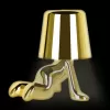 Интерьерная настольная лампа Brothers 10233/A Gold цвет золото цилиндр Loft It