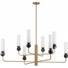 Стеклянная потолочная люстра Lolla 4361/8 белая цилиндр Odeon Light