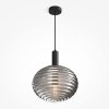Стеклянный подвесной светильник Reels MOD268PL-01B форма шар Maytoni