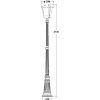 Стеклянный наземный фонарь SEUL 11259S Bl прозрачный конус Oasis Light