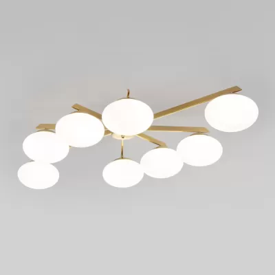 Потолочная люстра Opaline 70220/8 латунь Eurosvet